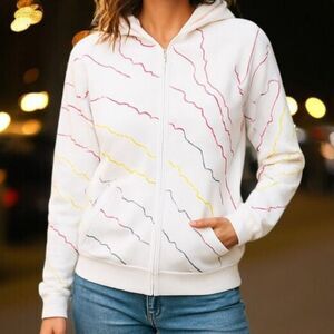 Escada Sport Sequin Zip Up Hoodie